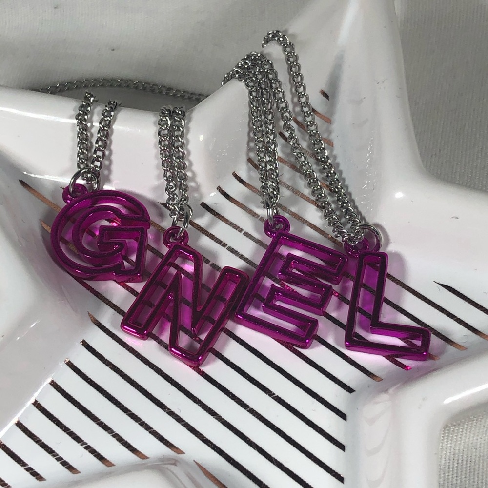 Initial letter necklaces